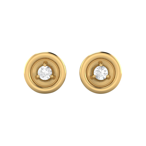 925 Sterling Silver Round 2mm Moissanite Diamond Stud Earring