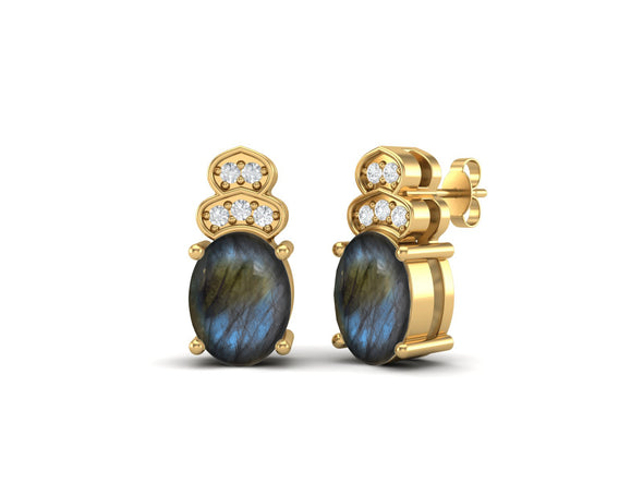 gold earrings