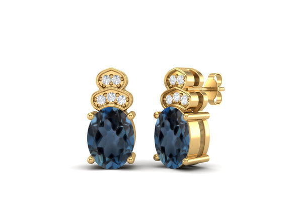 gold earrings