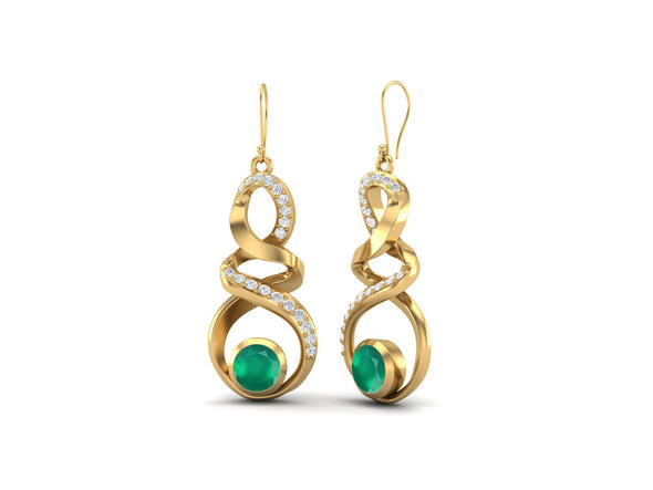 gold earrings