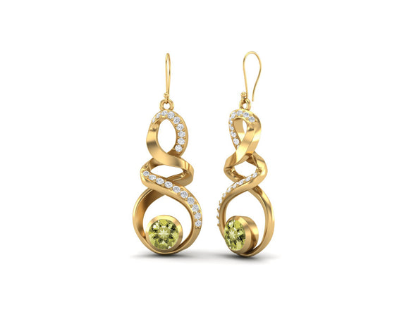 gold earrings