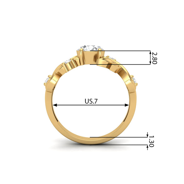 moissanite diamond ring