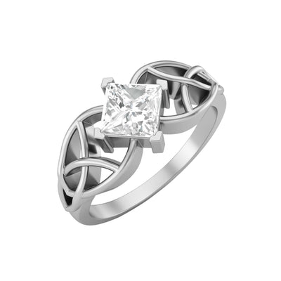moissanite diamond ring