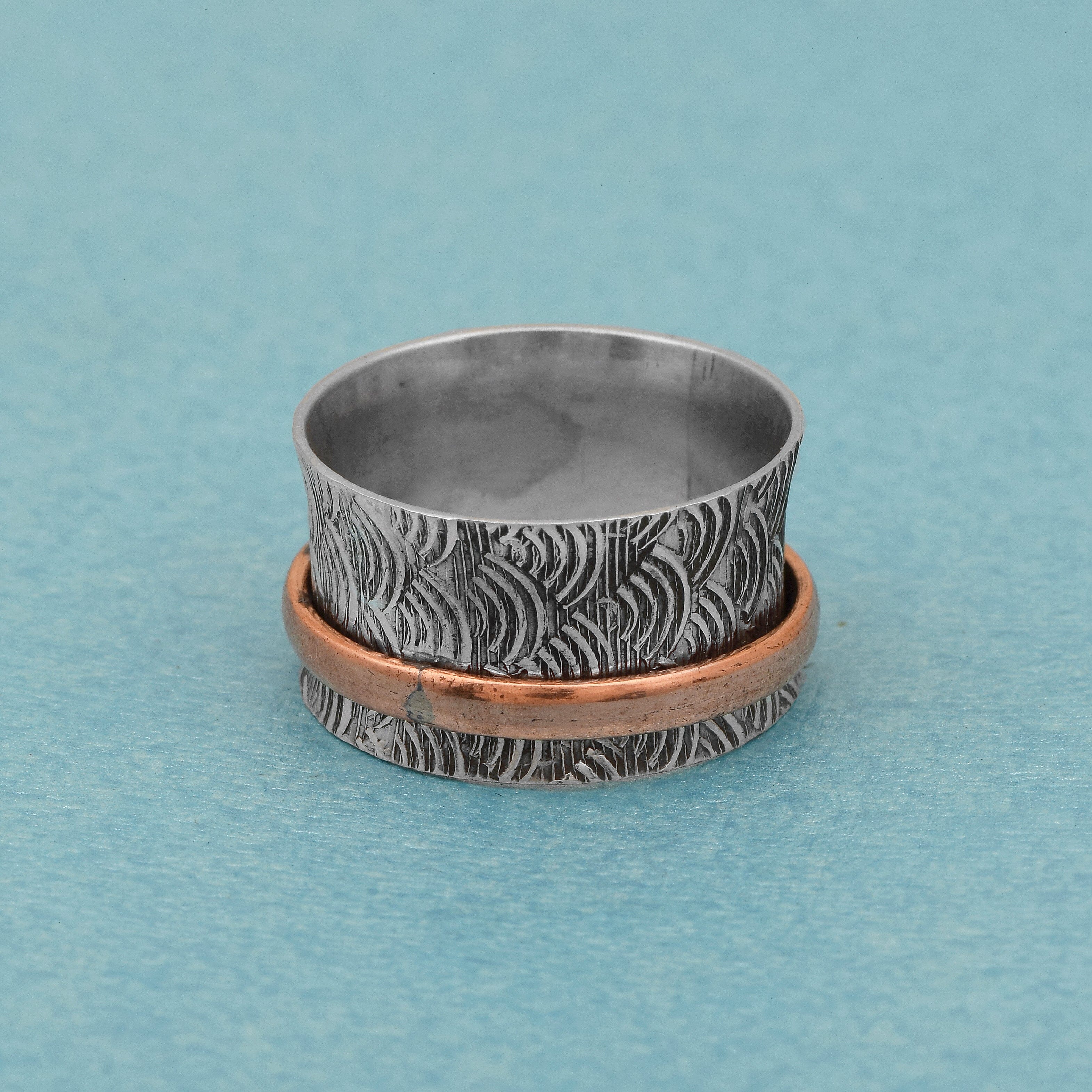 Wave-Pattern Sinner Ring - Sterling Silver Rings SHINE JEWEL 